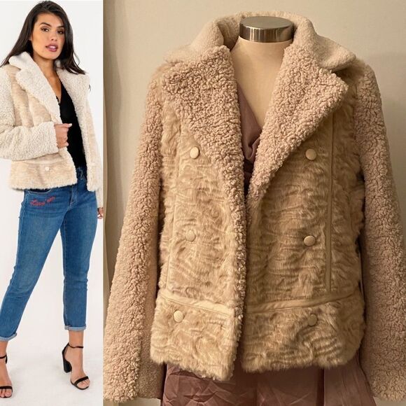 Marrakech
Women's White Thea Sherpa Jacket - Picture 4 of 7